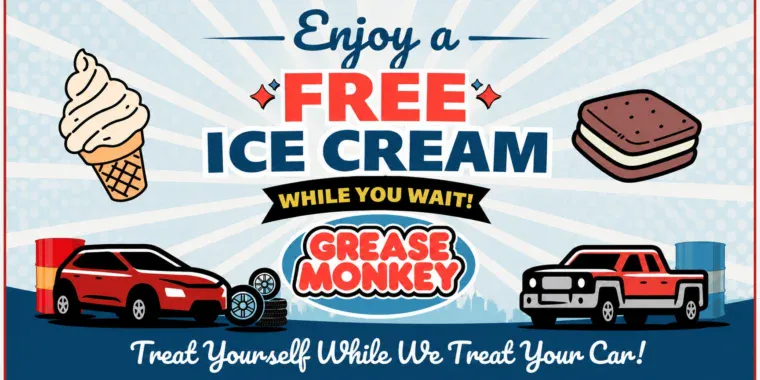 Free increase during your oil change Denver Colorado Grease Monkey